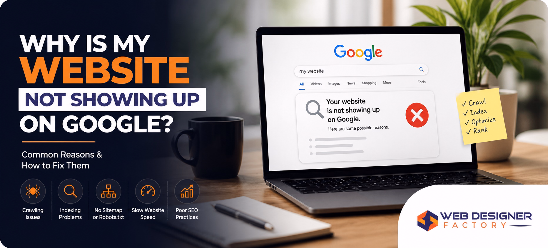 Why is my website not showing up on google